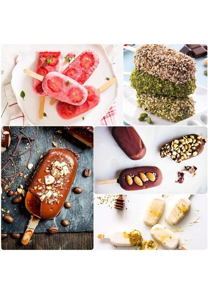 S Dondurma Kalıp Buz Lolly Kalıp Silikon Dondurma Kalıp 4/8-Cavity Kek Pop Kalıpları Pişirme Kalıpları (Yurt Dışından) fırsatları