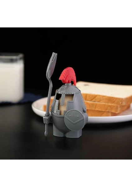 2'li Yumuşak Veya Sert Haşlanmış Yumurta Bardaklığı Seti, Kaşık Dahil - Şövalye Tasarımı - Mutfak Gereçleri Dekoru (Yurt Dışından) fırsatları