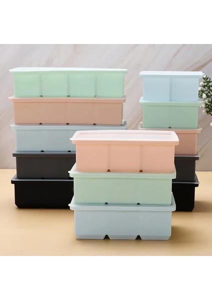 Yeşil 6 Izgara 4/6/8 Izgaralar Buz Küpü Tepsi Dıy Silikon Dikdörtgen Dondurma Makinesi Istiflenebilir Yapışmaz Yırtılmaya Dayanıklı Şerbet Kalıp Mutfak Gereçleri (Yurt Dışından) fırsatları