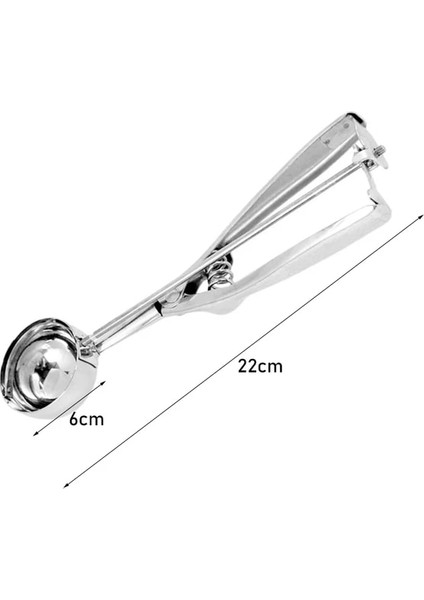 E Çok Tarzı Paslanmaz Çelik Dondurma Kaşık Topu Kazıcı El Yapımı Buz Küpü Kalıp Kolay Kalıptan Çıkarma Mutfak Aksesuarları Buz Kalıbı Kalıp (Yurt Dışından)