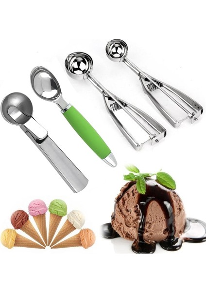 E Çok Tarzı Paslanmaz Çelik Dondurma Kaşık Topu Kazıcı El Yapımı Buz Küpü Kalıp Kolay Kalıptan Çıkarma Mutfak Aksesuarları Buz Kalıbı Kalıp (Yurt Dışından) indirimleri