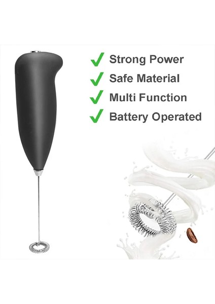 Siyah Taşınabilir Süt Köpürtücü El Yumurta Çırpıcı Kahve Sütlü Içecek Yumurta Mikseri Köpürtücü Köpürtücü Ev Mutfak Pişirme Aracı (Yurt Dışından) indirimleri