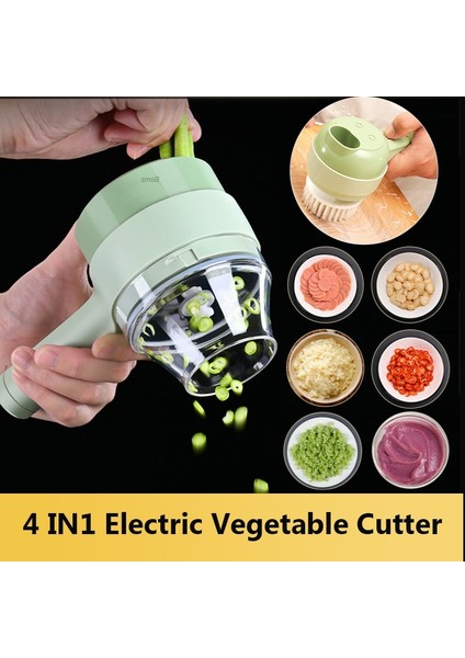 F-Manuel Sarımsak Presi Elektrikli Sebze Kesici Sarımsak Kırıcı Çok Fonksiyonlu El Kıyıcı Mutfak Aletleri Ezici Makinesi 4 In 1 Biber Dilimleme Aracı (Yurt Dışından) fiyatları