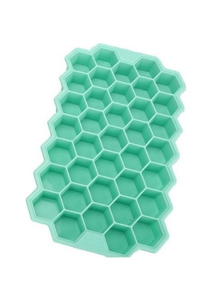 Green-2 Kavite Buz Küpü Tepsi Petek Buz Küpü Kalıp Gıda Sınıfı Esnek Silikon Buz Kalıpları, Çıkarılabilir Kapaklı Viski Kokteyli Için (Yurt Dışından)