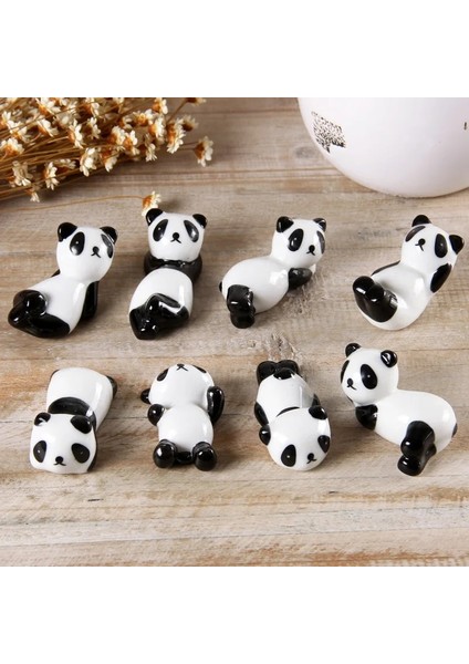 4 Adet-A Sevimli Panda Seramik Çubuk Tutucu Japon Tarzı Çubuk Raf Takım Elbise Standı El Sanatları Ev Mutfak Sofra Dekorasyon Süsler (Yurt Dışından)
