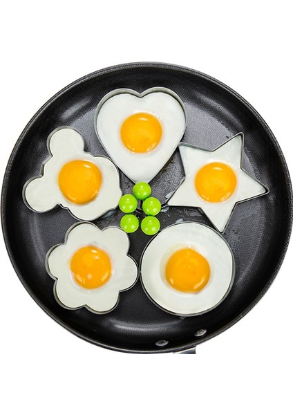 Mıx 3pc Stil 4 Paslanmaz Çelik 5 Stil Kızarmış Yumurta Gözleme Şekillendirici Omlet Kalıp Kalıp Kızartma Yumurta Pişirme Araçları Mutfak Aksesuarları Gadget Yüzükler (Yurt Dışından) fiyatları