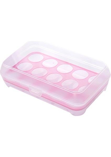 Q0458-PK 15 Izgaralı Yumurta Saklama Kutusu Yumurta Kartonu Pp Kasa Kapaklı Yumurta Kutusu Tepsisi Çekmece Buzdolabı Kılıfları Bölme Depolama Yumurta Raf Desteği (Yurt Dışından) fiyatları