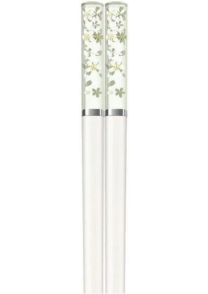 Yeşil-Beyaz-1 Çift 1/5/10 Çift Amber Sakura Çubuklarını Kiraz Çiçeği Yaprakları Desen Kaymaz Suşi Çubuk Çubuklarını Çevre Dostu Gıda Çubuklarını (Yurt Dışından)