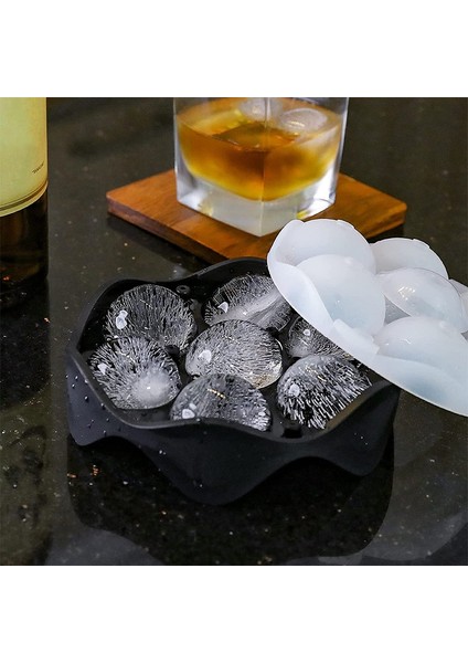 Pembe Yuvarlak Silikon Buz Küpü Kalıp Topu Makinesi Özelleştirilmiş Viski Yeniden Kullanılabilir Tepsiler Çıkarılabilir Kapaklı Bpa Ücretsiz Buz Kalıp Kalıp Topu (Yurt Dışından) modelleri