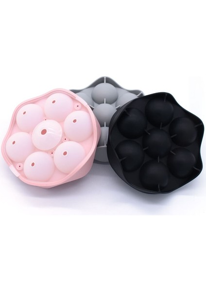 Pembe Yuvarlak Silikon Buz Küpü Kalıp Topu Makinesi Özelleştirilmiş Viski Yeniden Kullanılabilir Tepsiler Çıkarılabilir Kapaklı Bpa Ücretsiz Buz Kalıp Kalıp Topu (Yurt Dışından) indirimleri