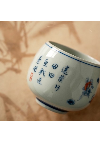 Çay Bardağı 155 ml Antik Çin Lotus Vintage Çay Bardağı Seramik Fıçı Kahve Fincanı Güzel Çay Fincanı Teaware Bir Fincan Çay (Yurt Dışından) fırsatları