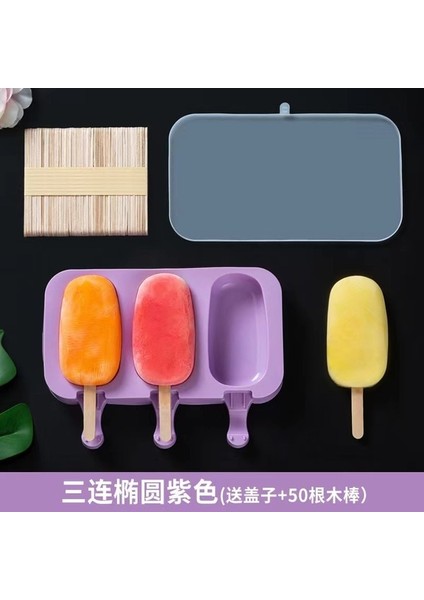 04 Silikon Dondurma Kalıp Dıy Dondurma Çikolatalı Kek Gıda Sınıfı Buz Kapaklı Kutu Kardan Adam Ayı Pençe Oval Buz Şekli Mutfak Aletleri (Yurt Dışından)