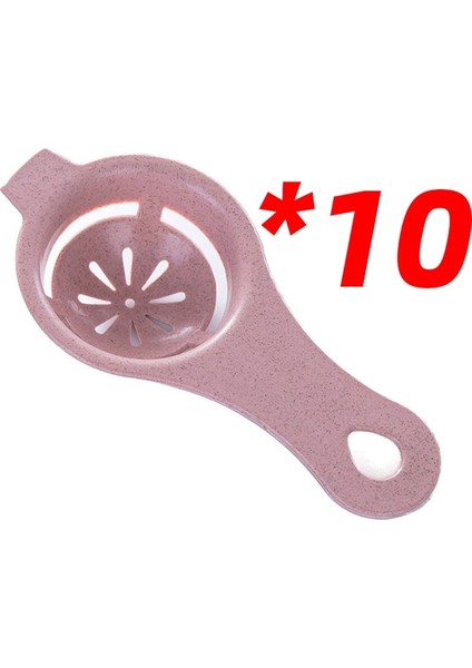 Pembe 10 Adet 4 Renk Gıda Sınıfı Yumurta Süzgeci Sarısı Protein Ayırıcı Elek Haşlanmış Yumurta Mutfak Aletleri ve Aksesuarları (Yurt Dışından)