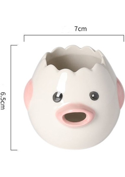 B Sevimli Tavuk Yumurta Beyaz Sarısı Ayırıcı Kawaii Protein Seramik Filtre Ayırıcı Pişirme Pişirme Mutfak Temel Sanat Aracı (Yurt Dışından)