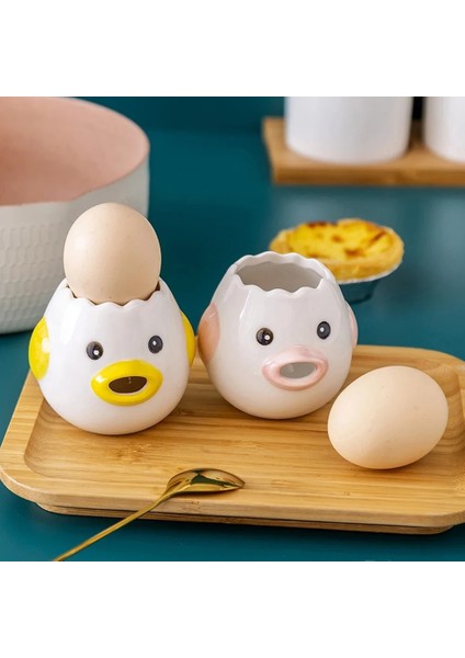 B Sevimli Tavuk Yumurta Beyaz Sarısı Ayırıcı Kawaii Protein Seramik Filtre Ayırıcı Pişirme Pişirme Mutfak Temel Sanat Aracı (Yurt Dışından) modelleri