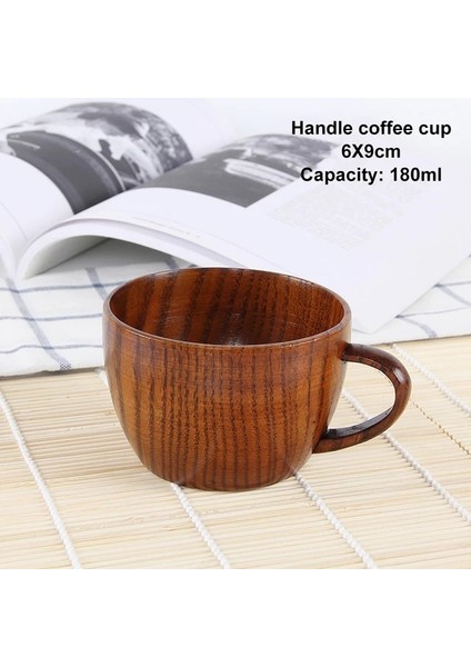 A-3 Ahşap Büyük Göbek Bardak El Yapımı Doğal Ladin Ahşap Bardak Bira Çay Kahve Süt Su Bardağı Mutfak Bar Drinkware Dropshipping (Yurt Dışından)