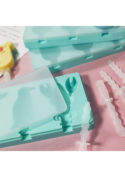 50 Adet Sopa Çocuklar Dondurma Silikon Kalıp Sevimli Dıy Çikolata Tatlı Popsicle Kalıpları Tepsi Buz Küpü Makinesi Ev Yapımı Araçları Yaz Parti Malzemeleri (Yurt Dışından) modelleri