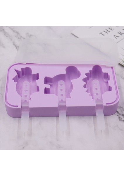 Sarı Silikon Dondurma Stencil Dinozor Şekli 6 Pp Sopa ile Kolay Serbest Bırakma 4 Renk Çok Fonksiyonlu Dondurma Kalıbı Popsicle Xqmg (Yurt Dışından) indirimleri