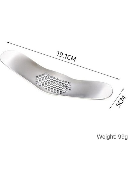 07 1 Adet Mutfak Gadget Kavisli Sarımsak Presi Paslanmaz Çelik Çok Fonksiyonlu Manuel Sarımsak Yaratıcı Karanfil Mutfak Sarımsak Presi Aracı (Yurt Dışından)