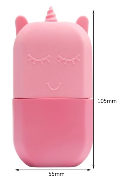 D Pembe Silikon Cilt Bakımı Güzellik Kaldırma Şekillendirme Aracı Silikon Buz Küpü Tepsileri Buz Küre Buz Topları Yüz Masaj Rulo Akne Azaltmak (Yurt Dışından)