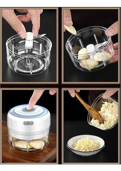 Yeşil 100ML 100/250ML Elektrikli Sarımsak Presi Mini Gıda Kırıcı Sebze Kesicisi Mutfak Için Biber Et Sarımsak Kıyıcı Mutfak Alet Aracı (Yurt Dışından) indirimleri
