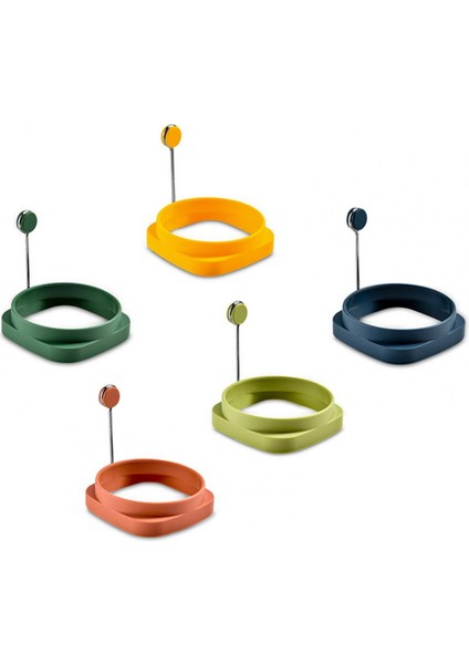 Koyu Yeşil Kızarmış Yumurta Kalıp Gıda Sınıfı Silikon Anti-Haşlanma Kare Yuvarlak Kızarmış Yumurta Halkası Omlet Kalıp Ev Için (Yurt Dışından) fiyatları