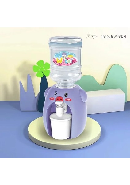 Mor Domuz Çocuklar Su Sebili Karikatür Domuz Kurbağa Içecek Su Çeşmesi Su Soğutucu Suyu Süt Içme Makinesi Meyve Suyu Sebili Çocuklar Için (Yurt Dışından)