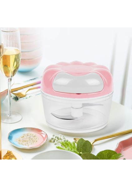 Pembe Mini Sarımsak Çektirme Mutfak Aracı Kesme ve Presleme Sarımsak Ezici Manuel Ezici Ezme Sarımsak Makinesi (Yurt Dışından)