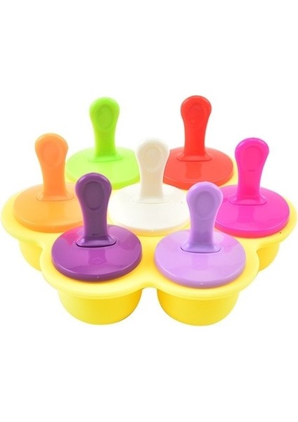 H Dondurma Buz Pops Kalıp Gıda Sınıfı Silikon Popsicle Kalıp Buz Yapıcı Bebek Dıy Gıda Takviyesi Araçları Meyve Mutfak Aksesuarları (Yurt Dışından)
