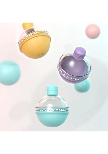 Sarı Ampuller Buz Topu Kalıpları Buz Hokeyi Makinesiviski, Kokteyl, Içecek Için Yeniden Kullanılabilir Küresel Silikon Yuvarlak Buz Tepsileri (Yurt Dışından) modelleri