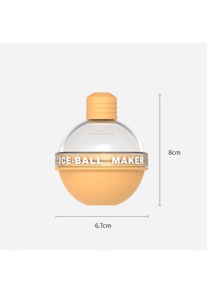 Sarı Ampuller Buz Topu Kalıpları Buz Hokeyi Makinesiviski, Kokteyl, Içecek Için Yeniden Kullanılabilir Küresel Silikon Yuvarlak Buz Tepsileri (Yurt Dışından) fırsatları