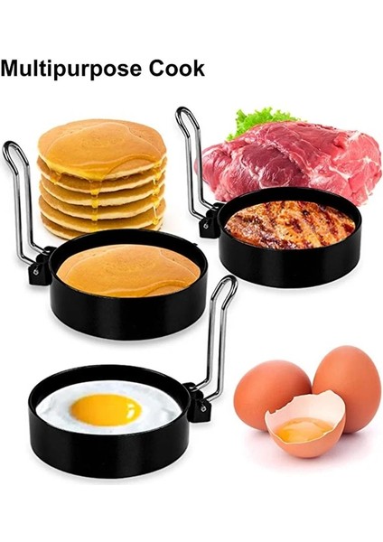 Rastgele Renk Demir Kaplama + Demir Yumurta Pişirici Kızarmış Yumurta Şekillendirici Yapışmaz Omlet Gözleme Yapımcısı Yumurta Kaynatıcı Yumurta Kalıp Mutfak Aksesuarları Alet (Yurt Dışından)