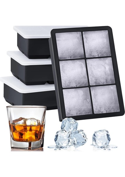 8 Kare Kapaksız 4/6/8/15 Izgaralar Buz Tepsisi Kalıp Buz Yapım Makinesi Gıda Sınıfı Silikon Buz Küpü Kalıp Kare Kalıp Diy Bar Pub Şarap Buz Küpü Makinesi Buz Tepsisi (Yurt Dışından) fiyatları