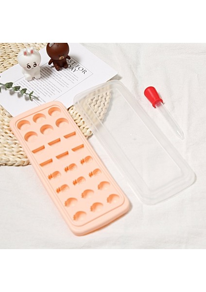 D Yaratıcı Mini Icecube Buz Kalıbı Kalıp Dıy Meyve Yapımı Küçük Kareler Yumuşak Şeker Jöle Puding Buz Yapım Makinesi Yeniden Kullanılabilir Bar Parti Aletleri (Yurt Dışından)
