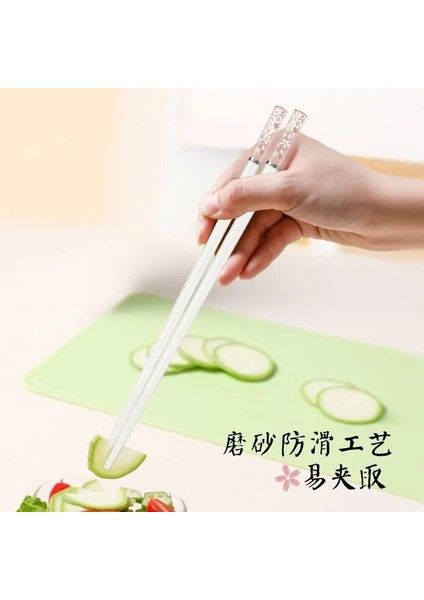 Yeşil-Beyaz-2 Çift 1/5/10 Çift Amber Sakura Çubuklarını Kiraz Çiçeği Yaprakları Desen Kaymaz Suşi Çubuğu Çubuklarını Çevre Dostu Gıda Çubuklarını (Yurt Dışından) indirimleri