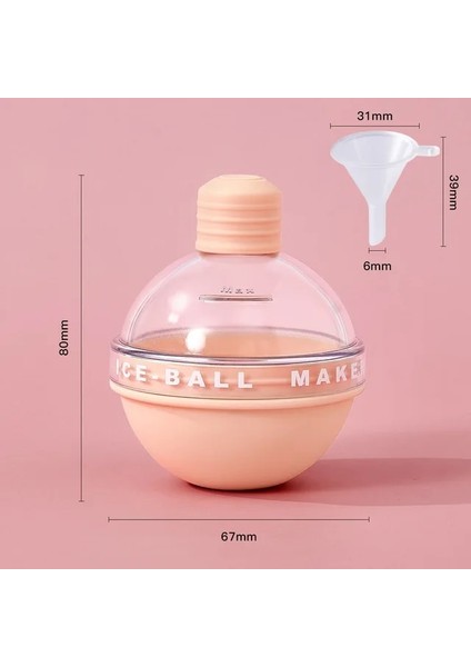 Pembe Yaratıcı Buz Topu Kalıp Viski Küresel Buz Küpü Ampuller Buz Kalıp Gıda Sınıfı Silikon Buz Küpü Topu Makinesi Kalıp Bar Araçları (Yurt Dışından)