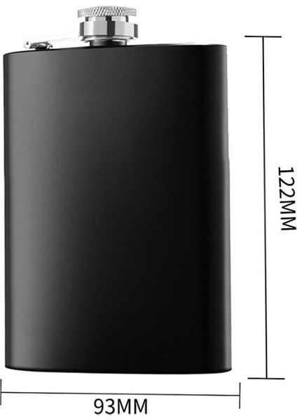 8 Oz Ordu Şişesi Paslanmaz Çelik Viski 168-220 ml Siyah Viski Şişesi Bardak Alkol Hip-Şişesi Alcool Votka Şişeleri Likör Drinkware (Yurt Dışından)