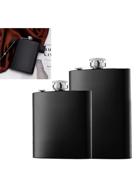8 Oz Ordu Şişesi Paslanmaz Çelik Viski 168-220 ml Siyah Viski Şişesi Bardak Alkol Hip-Şişesi Alcool Votka Şişeleri Likör Drinkware (Yurt Dışından) fırsatları