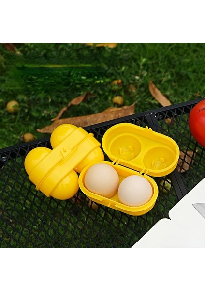 Altın 2 Izgara Yumurta Saklama Kutusu Konteyner Taşınabilir Plastik Yumurta Tutucu Açık Kamp Piknik Yumurta Kutusu Kasa Mutfak Organizatör 2023 (Yurt Dışından)
