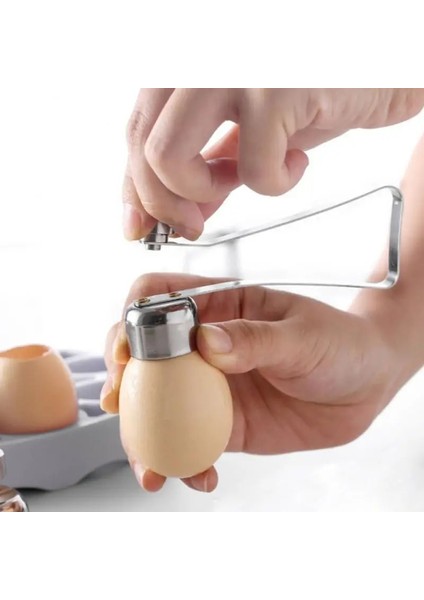 S Paslanmaz Çelik Yumurta Açacağı Çift Kafa Yumurta Topper Makas Yaratıcı Yumurta Kabuğu Kesici Haşlanmış Çiğ Yumurta Aracı Mutfak Aksesuarları (Yurt Dışından) modelleri
