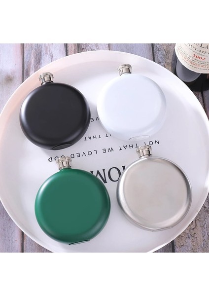 Altın Paslanmaz Çelik 5 Oz Yuvarlak Cep Şişesi Kişilik Yaratıcı 304 Paslanmaz Çelik Açık Taşınabilir Su Şişesi Mini Kırmızı Şarap Bardağı (Yurt Dışından) fiyatları