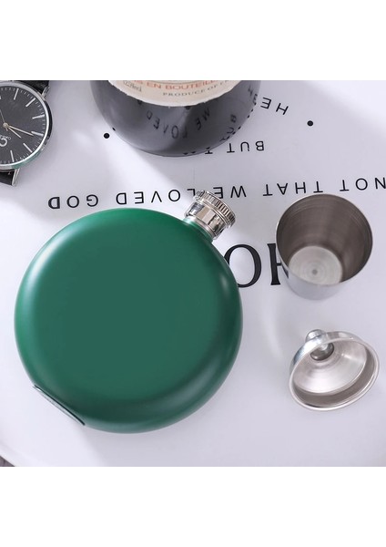 Altın Paslanmaz Çelik 5 Oz Yuvarlak Cep Şişesi Kişilik Yaratıcı 304 Paslanmaz Çelik Açık Taşınabilir Su Şişesi Mini Kırmızı Şarap Bardağı (Yurt Dışından) modelleri