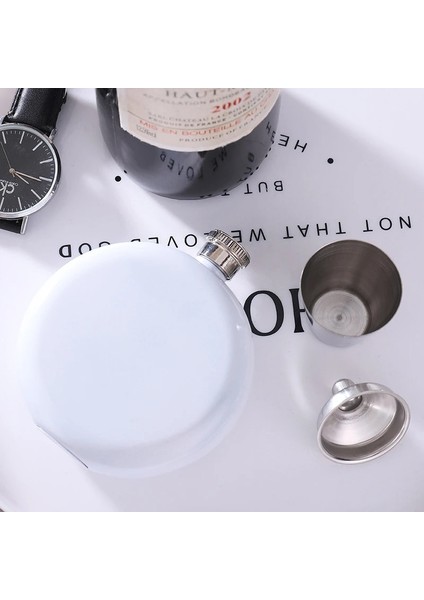 Altın Paslanmaz Çelik 5 Oz Yuvarlak Cep Şişesi Kişilik Yaratıcı 304 Paslanmaz Çelik Açık Taşınabilir Su Şişesi Mini Kırmızı Şarap Bardağı (Yurt Dışından) indirimleri