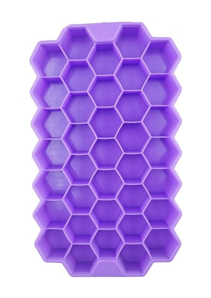 Mor Kapaksız Petek Buz Küpü Tepsi Buz Küpü Makinesi Silikonlar Buz Kalıp Gıda Sınıfı Silikon Kalıp Içecek Viski Kokteyl Için (Yurt Dışından)