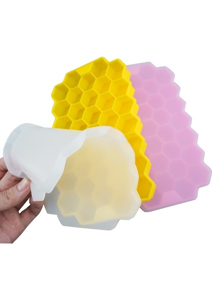 Mor Kapaksız Petek Buz Küpü Tepsi Buz Küpü Makinesi Silikonlar Buz Kalıp Gıda Sınıfı Silikon Kalıp Içecek Viski Kokteyl Için (Yurt Dışından) modelleri