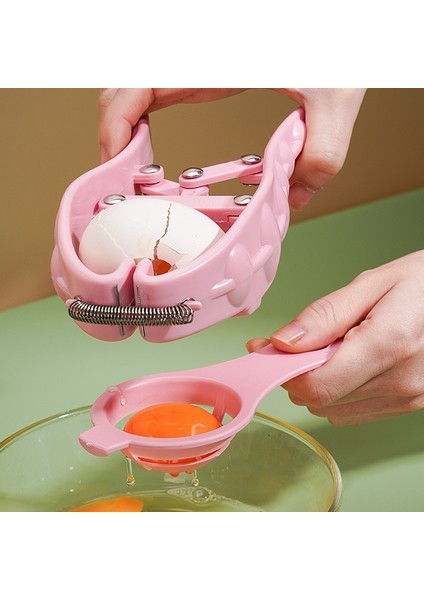 Pembe 304 Paslanmaz Çelik Yumurta Açacağı Plastik Yumurta Beyaz Ayırıcı Manuel Yumurta Makas Ev Mutfak Temelleri Aracı Aksesuarları (Yurt Dışından)