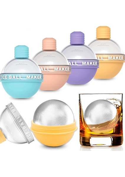 Mavi Gıda Sınıfı Silikon Buz Küpü Tepsi Yuvarlak Buz Küpü Kalıp Renkli Buz Topu Makinesi Kalıp Viski Küre Büyük Buz Topu Kalıbı (Yurt Dışından) fiyatları