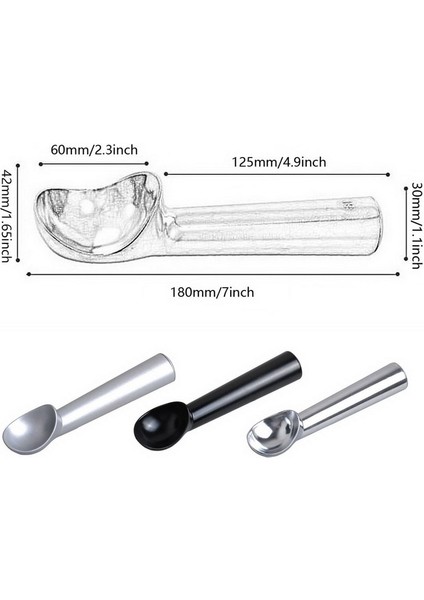 180X42MM Şerit Paslanmaz Çelik Dondurma Kaşığı Taşınabilir Alüminyum Alaşım Yapışmaz-Feeze Dondurma Balya Kaşığı Ev Mutfak Aletleriev (Yurt Dışından) fiyatları