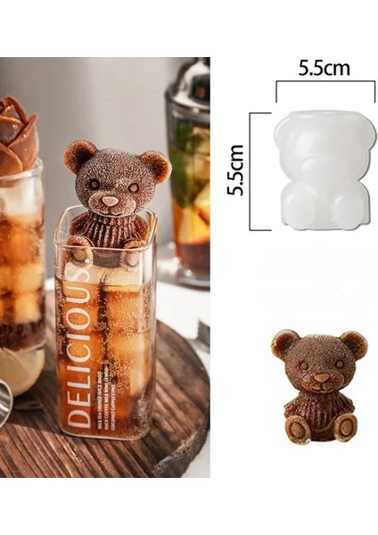 Altın Kare Kafatası Buz Kalıp Silikon Buz Küpü Tepsi Buz Topu Makinesi Viski Yaz Içecekler Parti Bar Aksesuarları (Yurt Dışından)