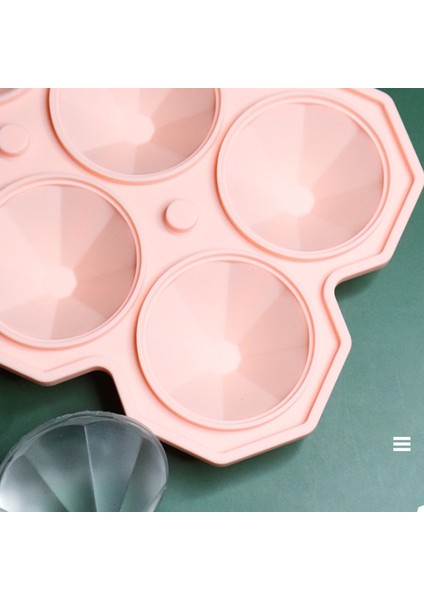 Gri 3D Elmas Buz Kalıbı Kalıp Viski Şarap Kokteyl Scotch Büyük Buz Yapım Makinesi Silikon Buz Topu, Buz Küpü Kalıpları Dıy Aracı Formu (Yurt Dışından) indirimleri